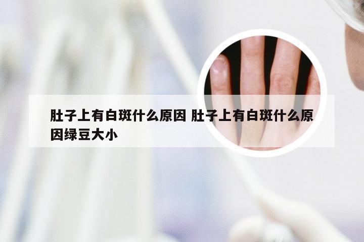 肚子上有白斑什么原因 肚子上有白斑什么原因绿豆大小