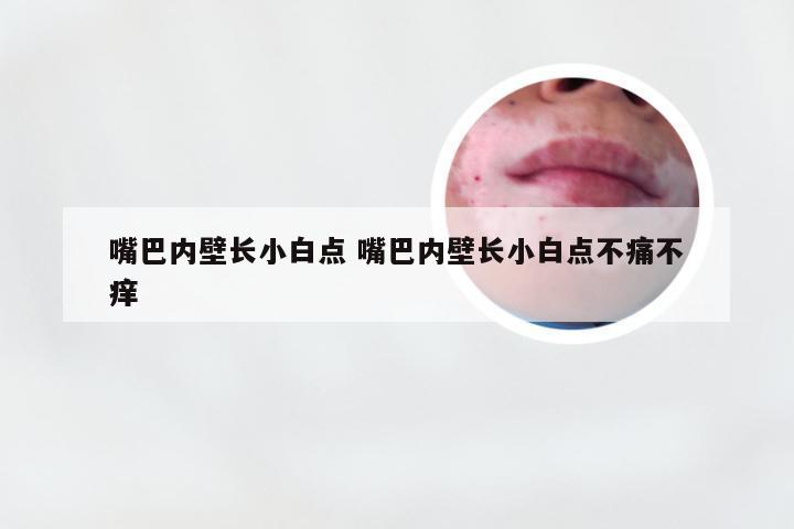 嘴巴内壁长小白点 嘴巴内壁长小白点不痛不痒