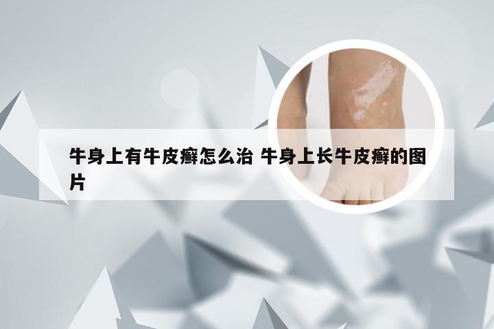 牛身上有牛皮癣怎么治 牛身上长牛皮癣的图片
